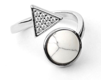 Variety of crystal healing rings