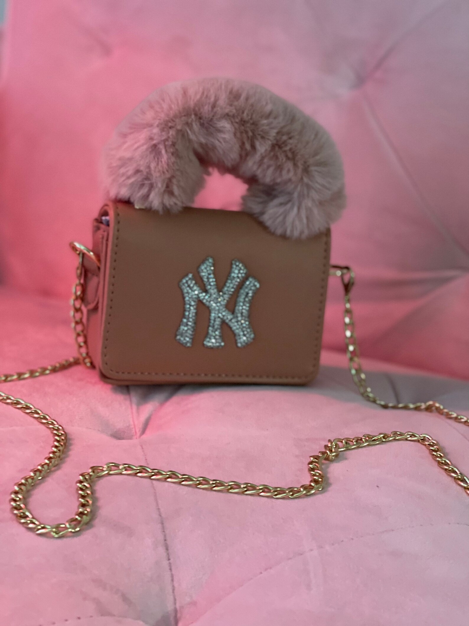 FURRY HANDLE PURSE Etsy