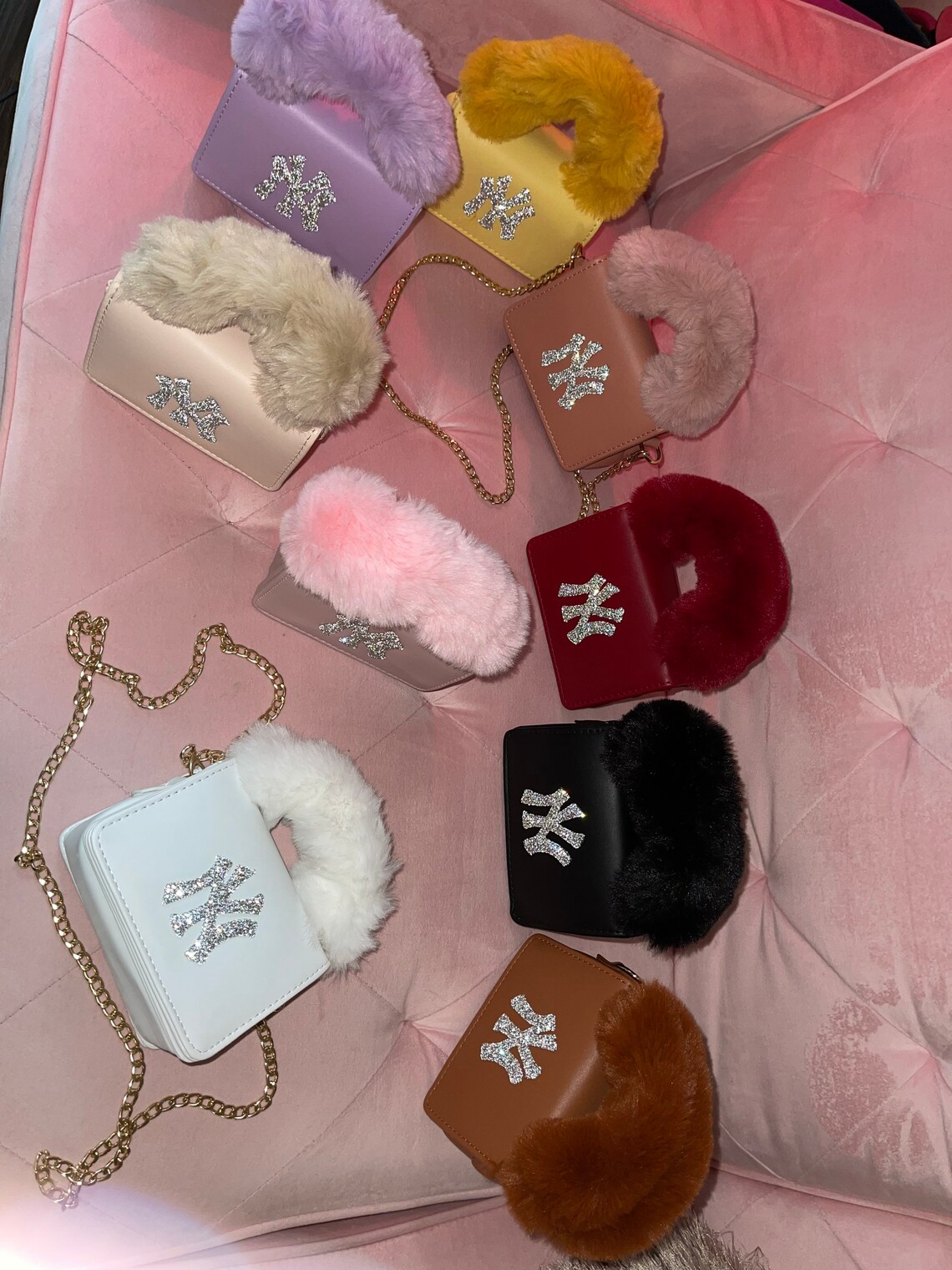 FURRY HANDLE PURSE Etsy