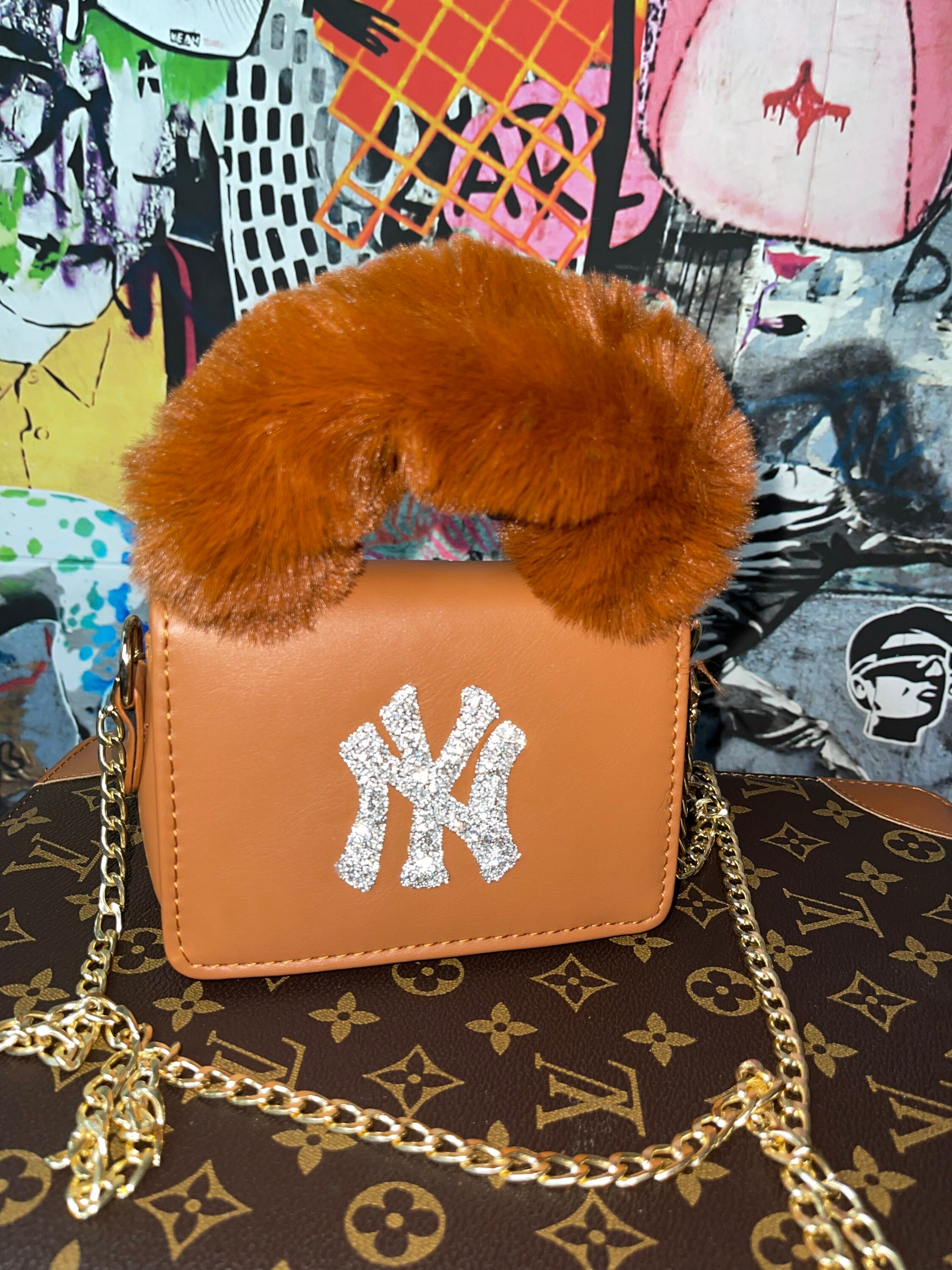 FURRY HANDLE PURSE Etsy