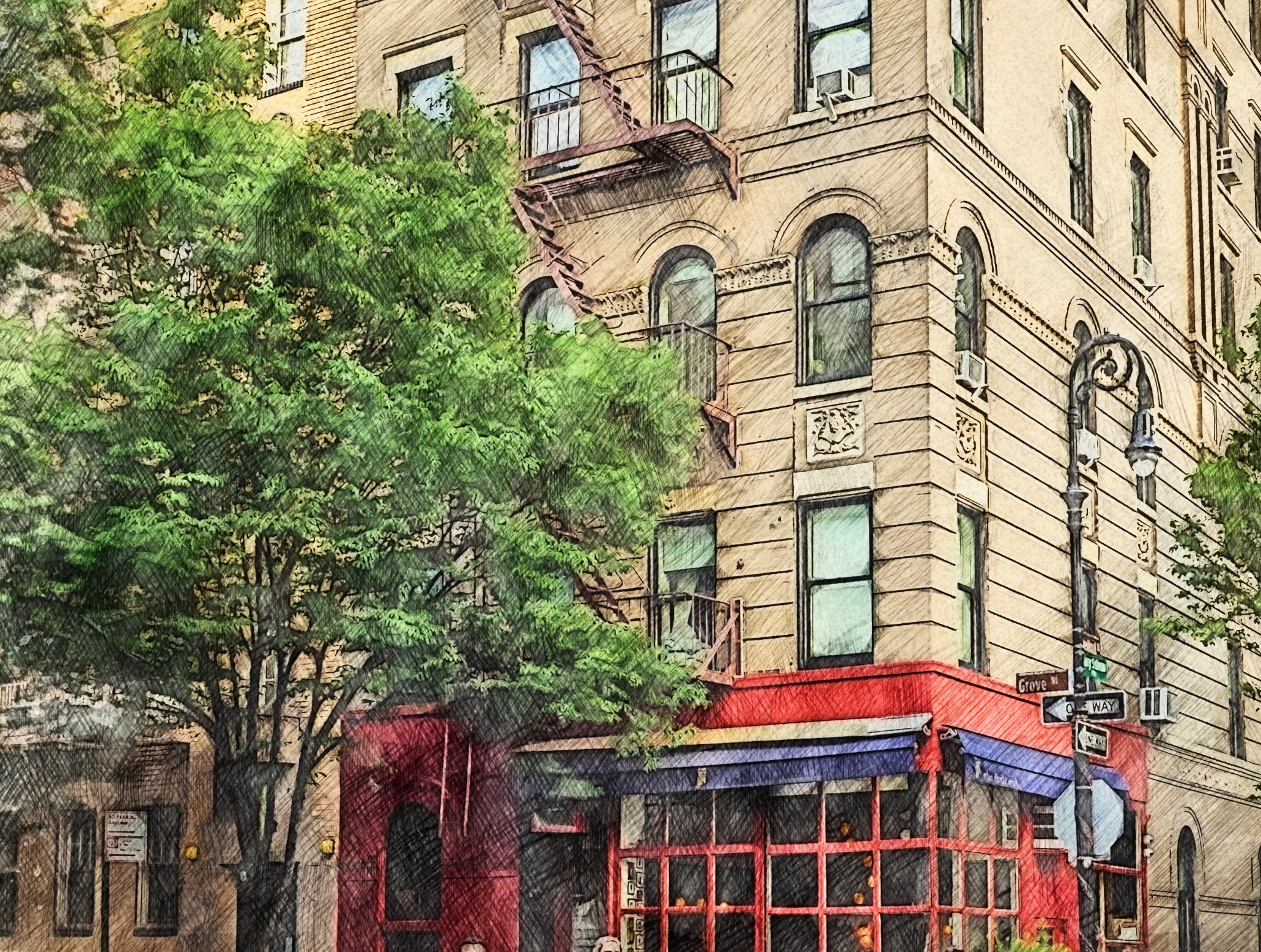 FRIENDS Poster Print, Friends Monica Apartment Painting, Friends