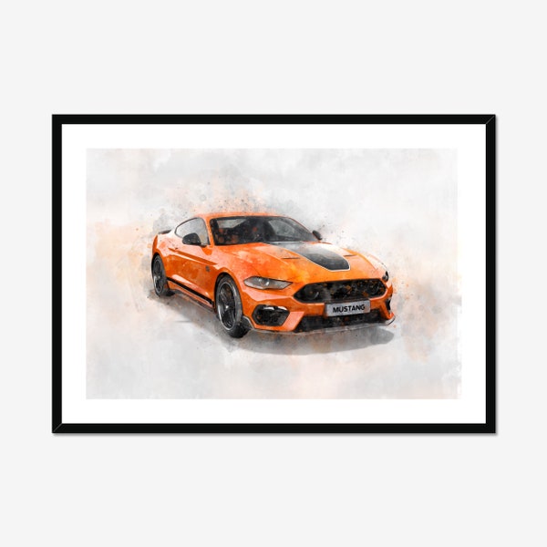 Aangepaste autoschildereffect, cadeaus voor autoliefhebbers, illustreer mijn auto, autoillustratie, autofoto's, autoportret, autoverjaardagscadeautjes