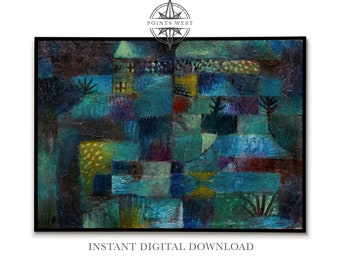 Abstract Terraced Garden by Paul Klee - Digital Art Print