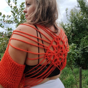 Top szydełkowy, wzór PDF Coverup - Spider Grandma Cover Up Instrukcja pisemna, cyfrowy wzór szydełkowy