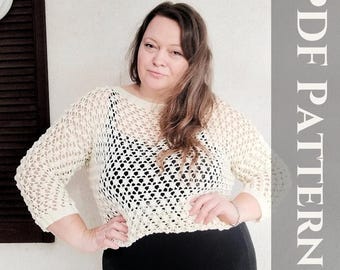 Patrón de crochet para suéter Berry Bubble para descarga instantánea, perfecto para momentos divertidos de crochet.