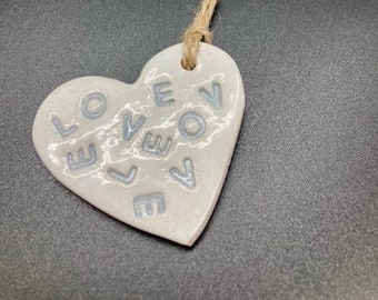 Ceramic Heart Love Decoration Love Gift Tag Anniversary Valentine's Day