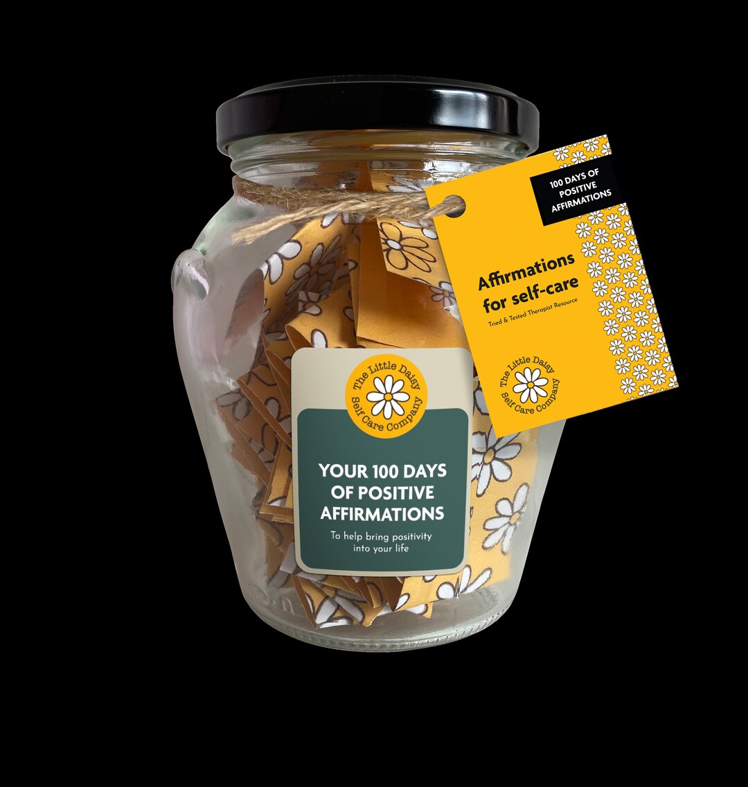100 Positive Affirmations Jar - Self-care Gift for Friends - Etsy UK