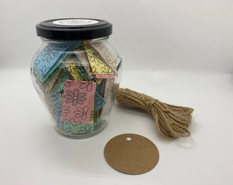 Make Your Own Affirmation Jar | Mental Health | Affirmation Jar | Self Care | DIY Craft | Affirmations | Journaling