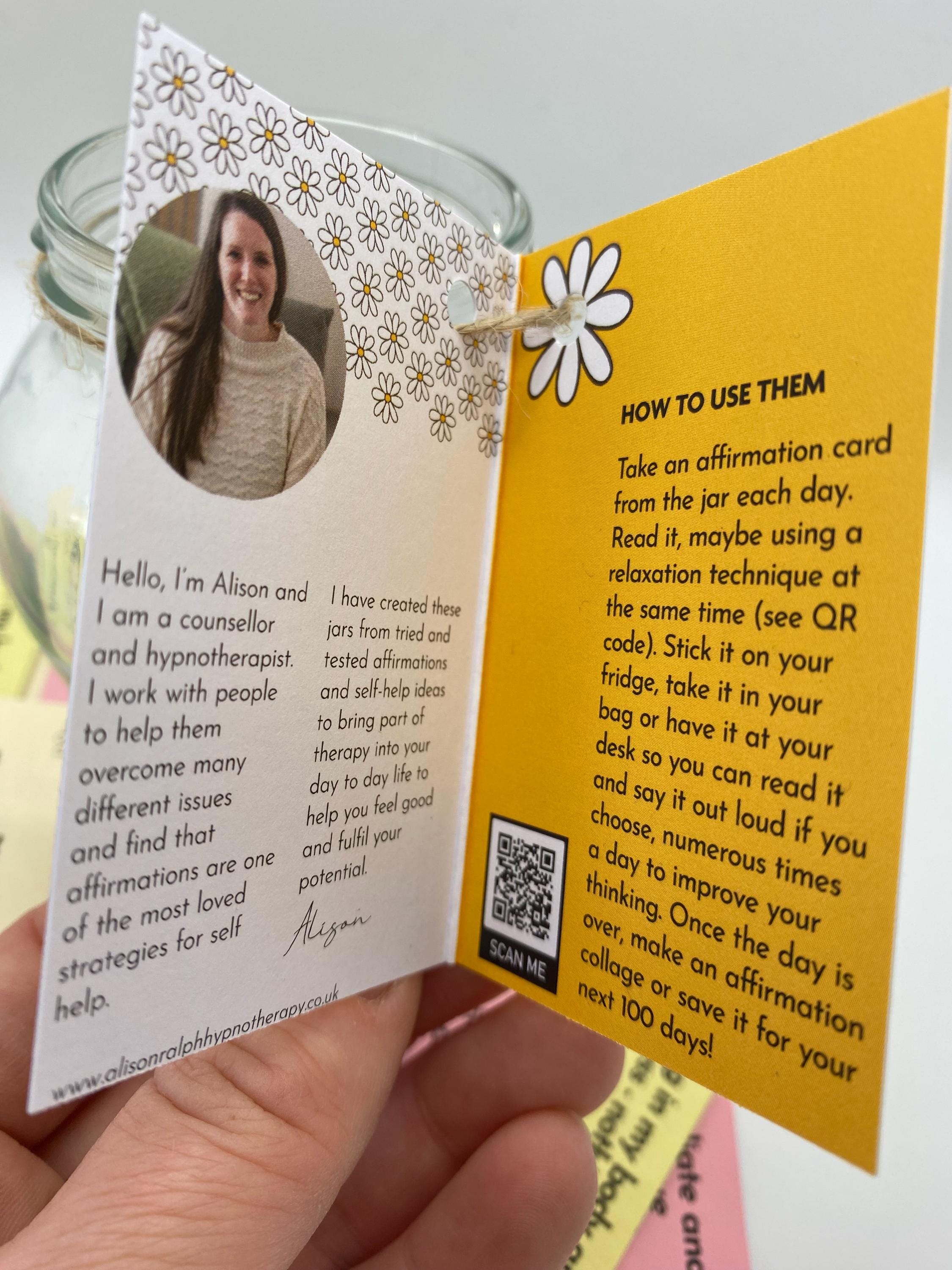 100 Positive Affirmations Jar - Self-care Gift for Friends - Etsy UK