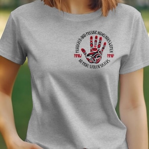 MMIW No More Stolen Sisters Orca T-shirt. Indigenous, Native, First Nation&#39;s Day of Remembrance for Murdered and Missing Indigenous Women