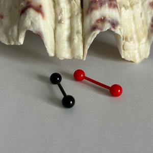 Acrylic Barbell Tongue Bar