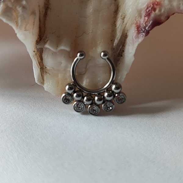 Surgical Steel 316L ~ Fake piercing ~ Septum Ring ~ Nose ~ Ear ~ Lip