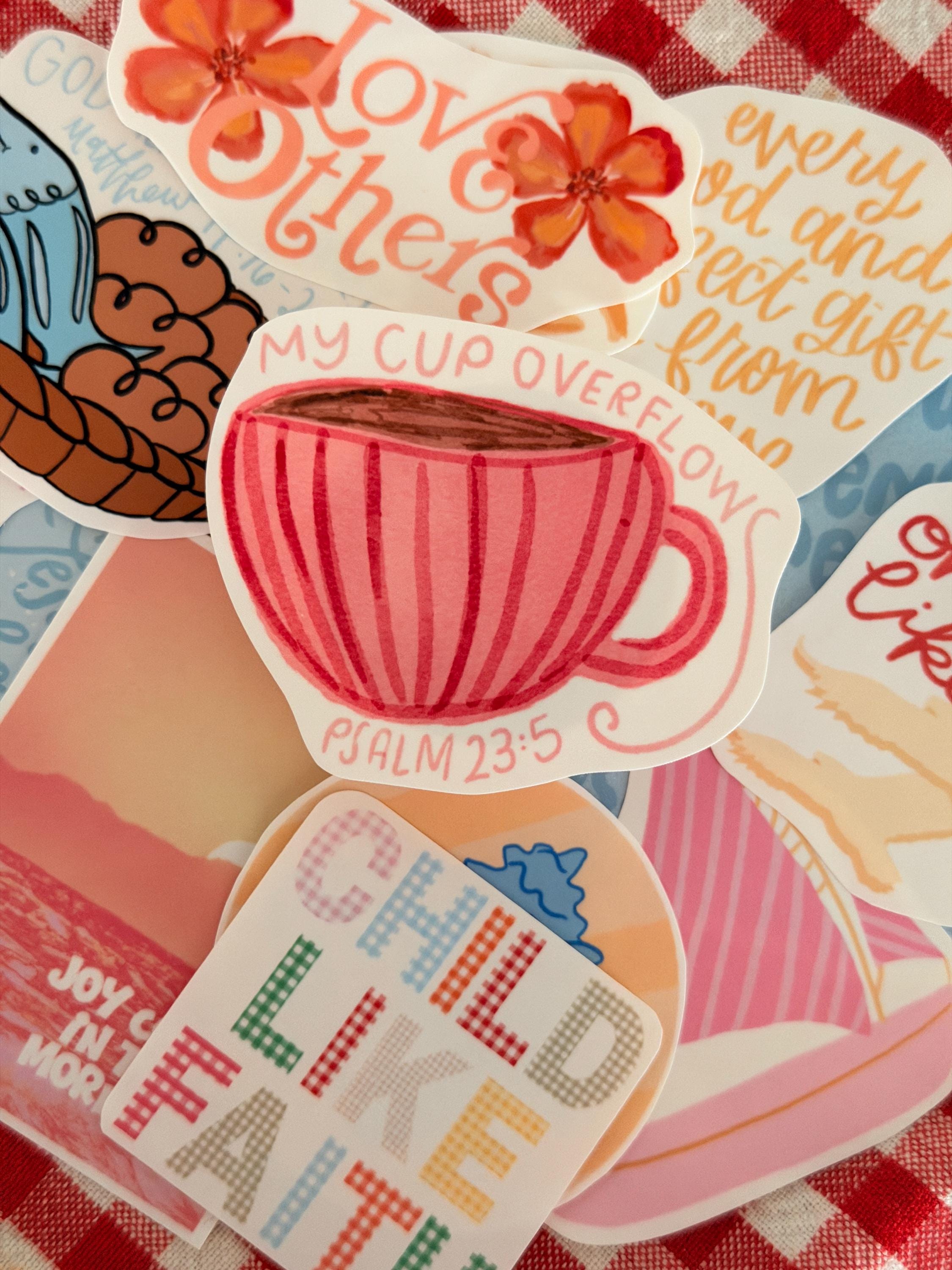 Christian Stickers | Bible Verse Sticker Pack | Faith Stickers | Beach ...