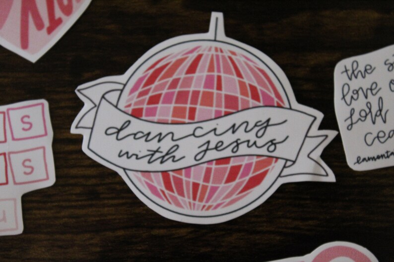 Pink & Orange Christian Sticker Pack | Bible Verse Decals - Etsy