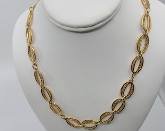 Long 25" Gold Tone Costume Chain Nice Link Design