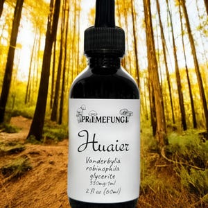 Huaier Mushroom Extract (2 oz)  -tincture = Alcohol-free Glycerites made from Vanderbylia robiniophila Trametes robiniophila