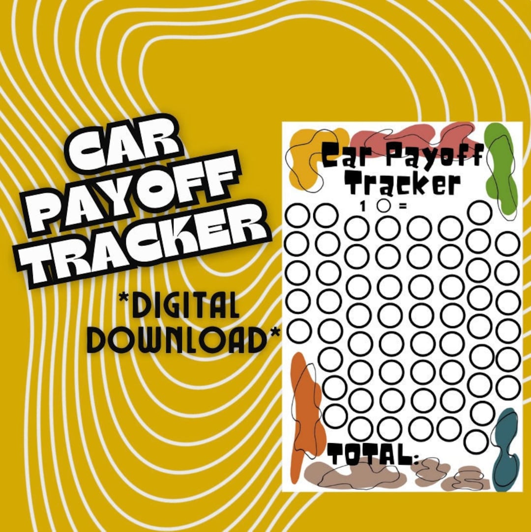 Car Payoff Tracker - Etsy