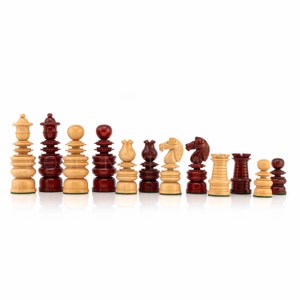 St. George Staunton Chess Pieces in Boxwood & Budrose Wood -1840’s ...