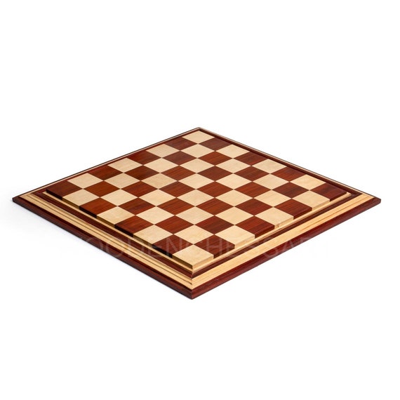 Borderless Chess board 55 mm Square Bud Rosewood & Maple -  Portugal