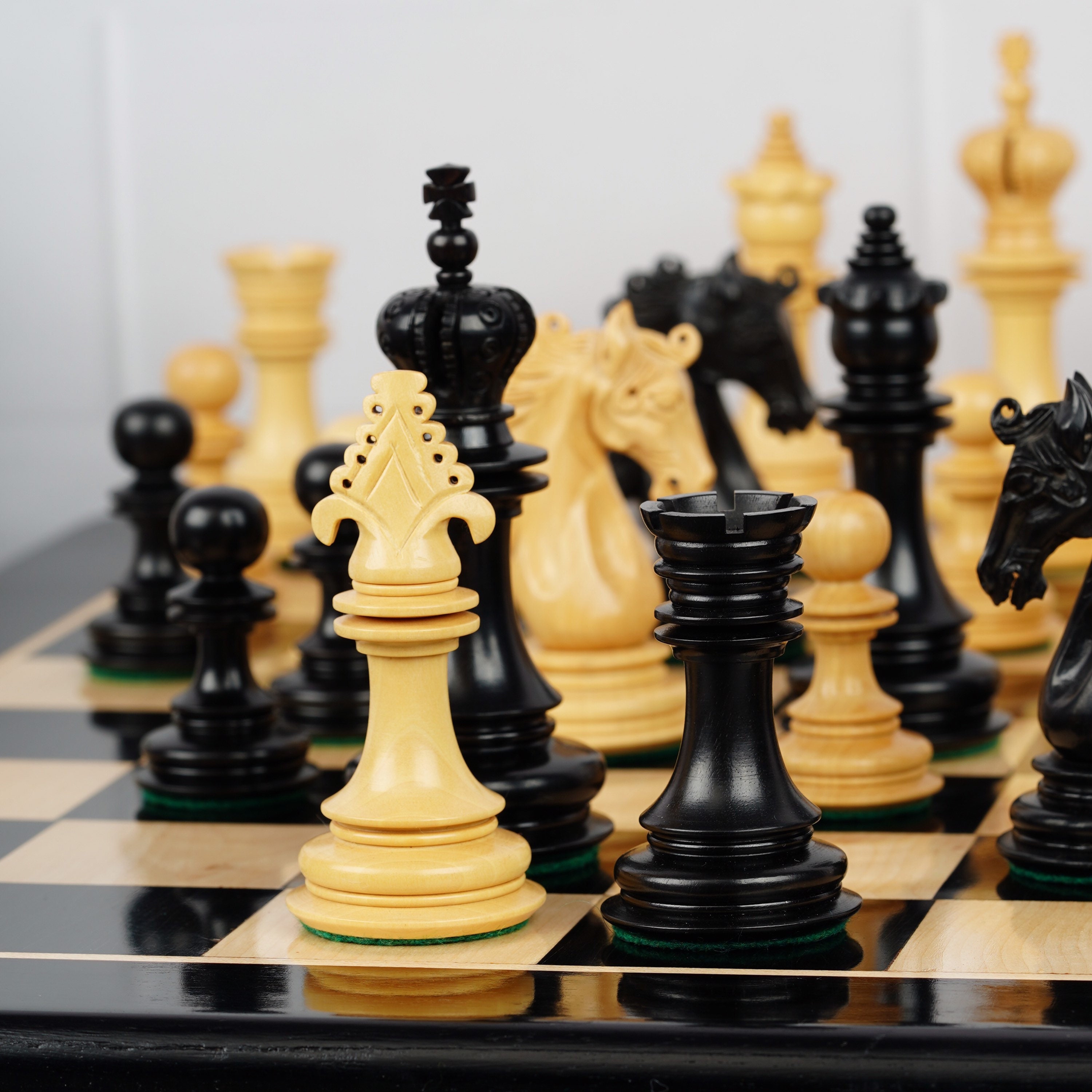 1884 Morphy Series Chess Pieces Professional Staunton Sheesham -   Portugal