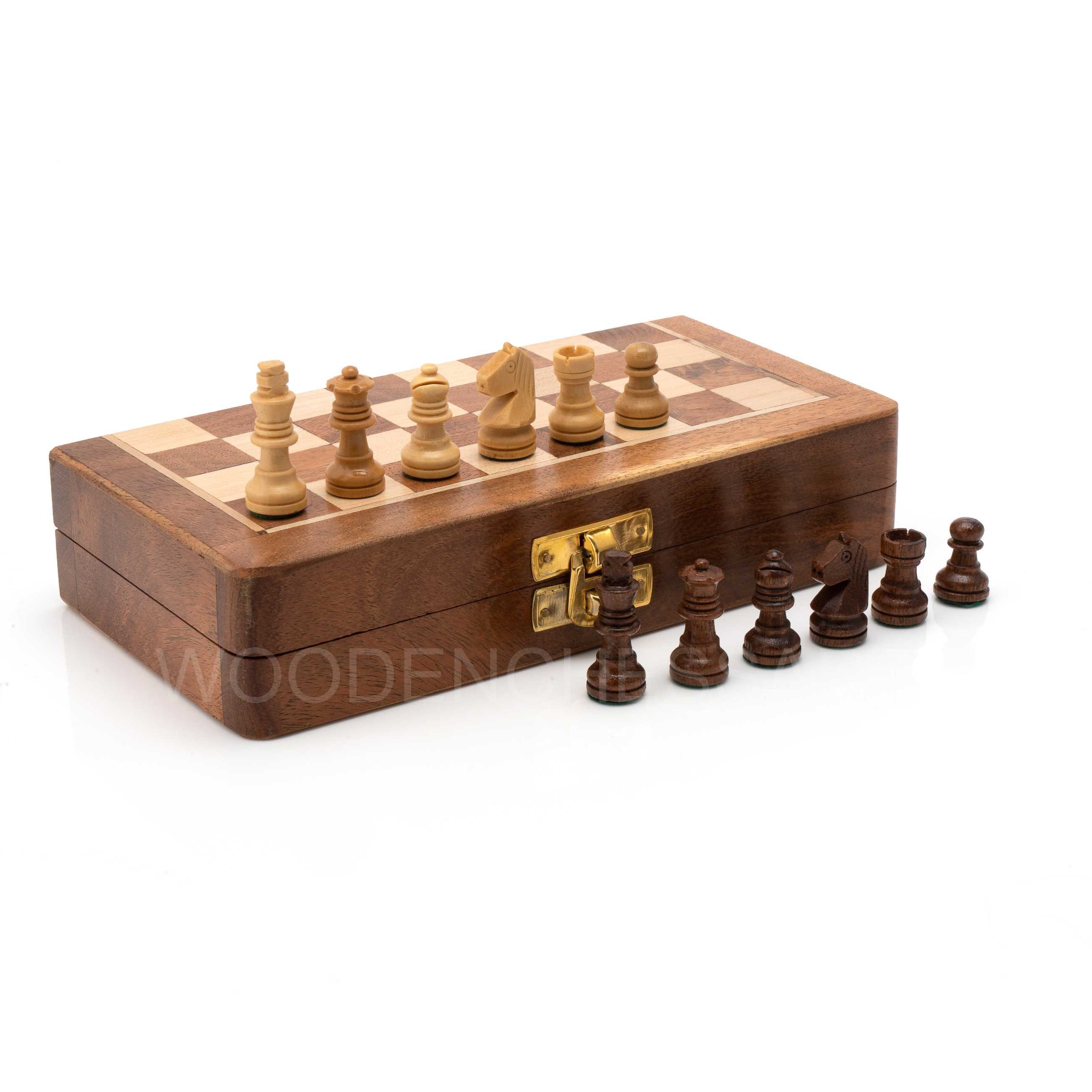  Chess Set, 15x15 Folding Magnetic Wooden Standard