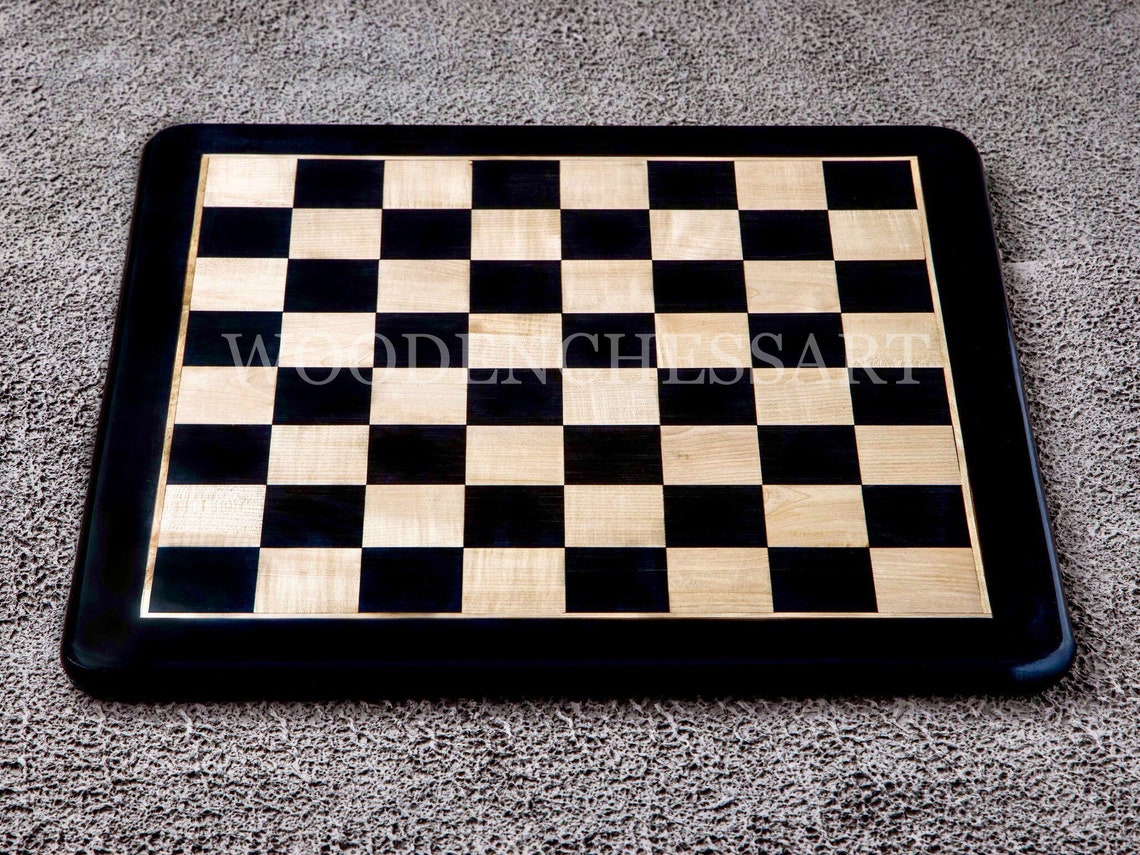 LARGE PREMIUM EBONY Wood Handcrafted Professional Chess Board. Etsy