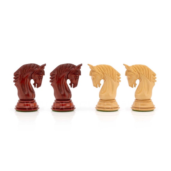 Queens Gambit Series chess pieces Boxwood & Padauk