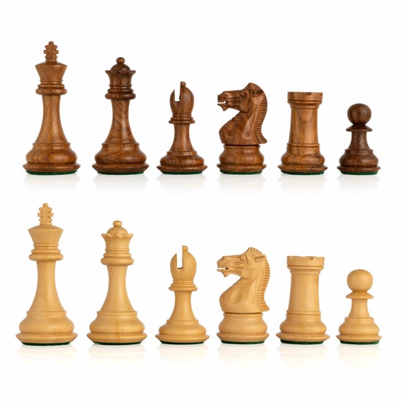 We Games English Staunton Tournament Chess Pieces In Wooden Box