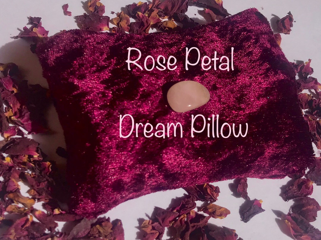 Rose Petal Dream Pillow Relaxing Sleep Dream Pillow Etsy