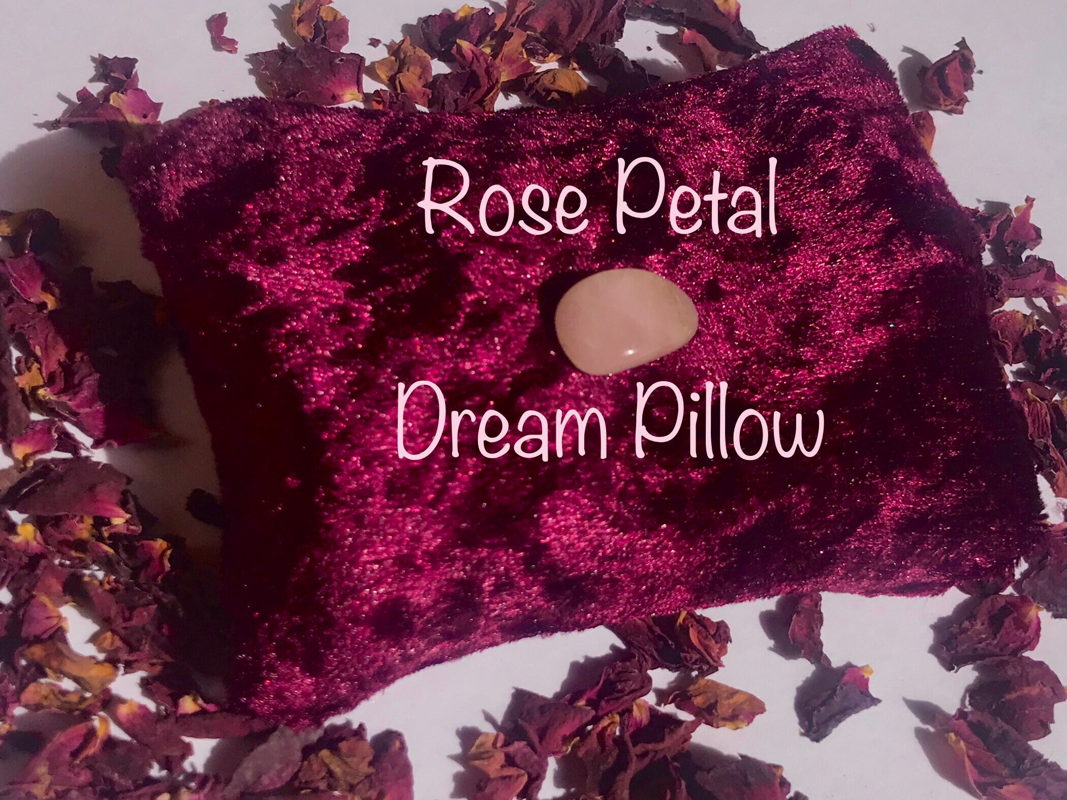 Rose Petal Dream Pillow Relaxing Sleep Dream Pillow Etsy