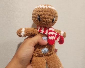 Gingerbread bread/Christmas/gift/holiday/stuff toy/crochet