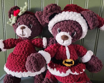 cocoa and holly/Christmas bear/holiday/gift/stuff animal/Christmas