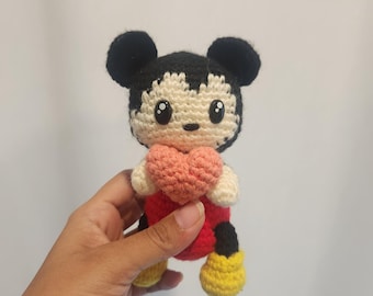 Mickey and Minnie Mouse Crochet Plush Toy Set