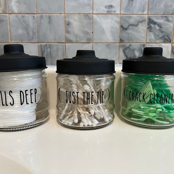 Funny Bathroom Jar Labels Etsy