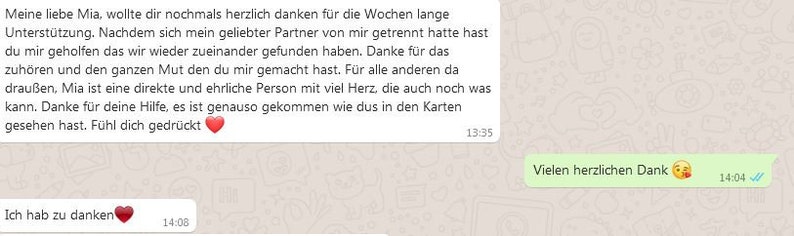 Kartenlegen-Liebe/Partnerschaft, neue Beziehung, Verlobung, Hochzeit ist er/sie der/die Richtige Sicht auf die nächsten Wochen. Bild 3