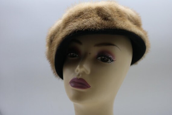 Vintage French 1940's mink and Felted Fur Velour … - image 6