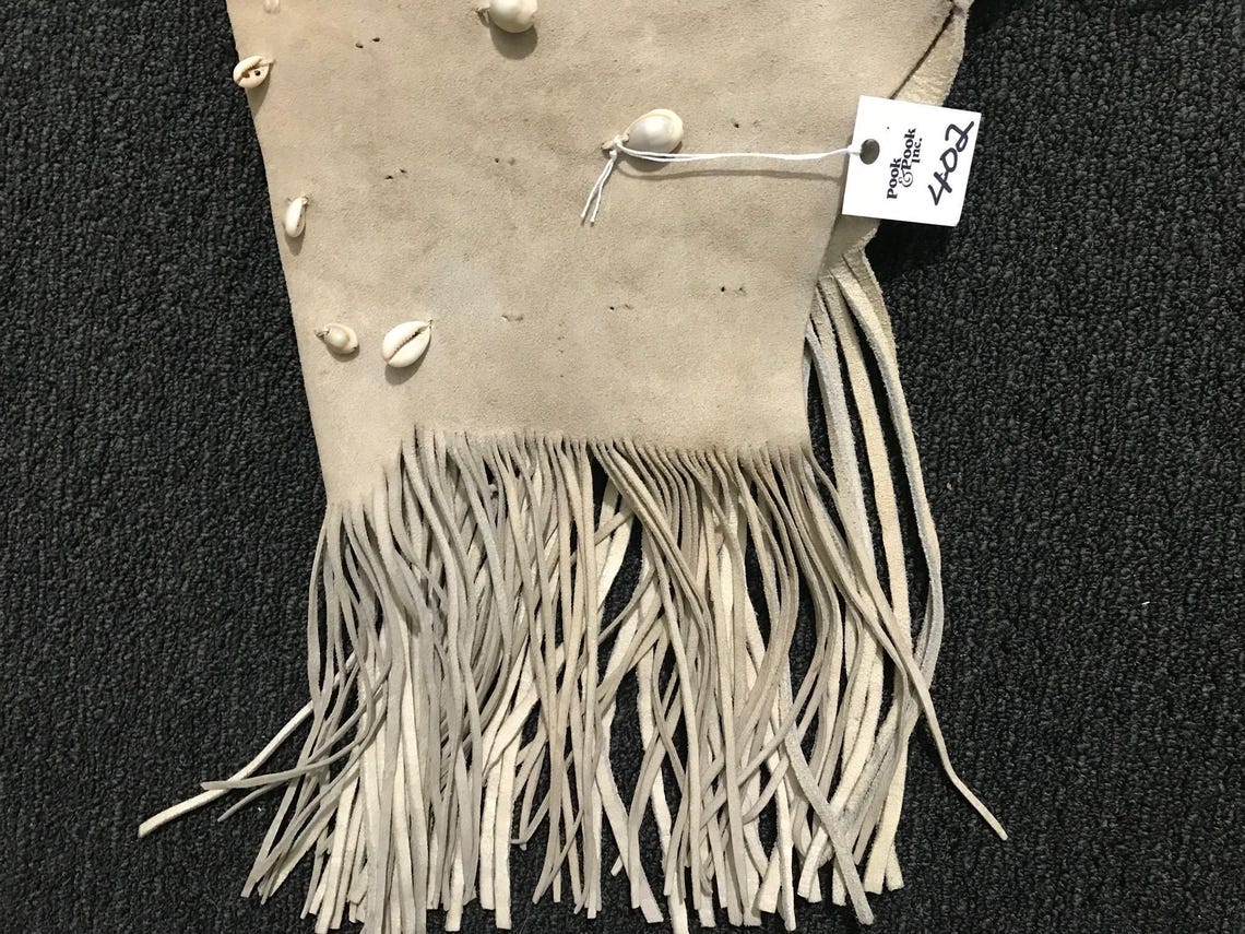 Cheyenne Woman's Regalia Leather & Cowrie Shell Dress for Pot-latch and ...