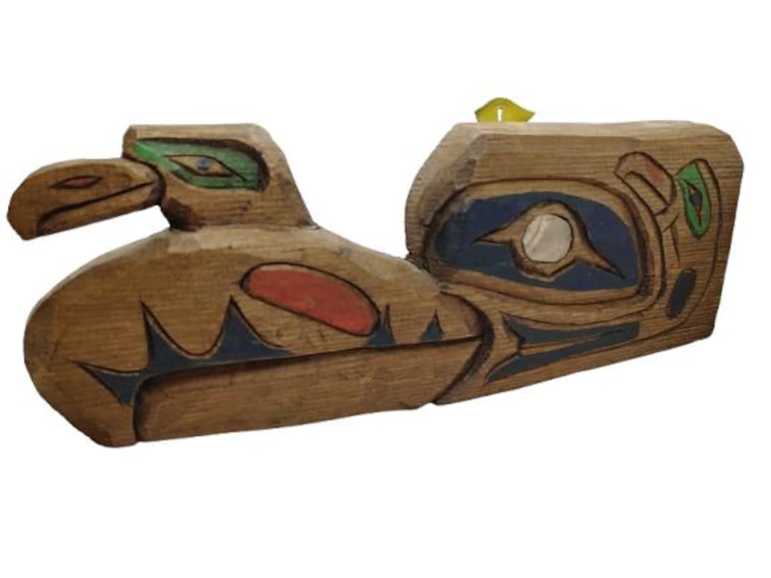 Native Plaque Sample Native Carving - Painted Wall Plaque - Etsy