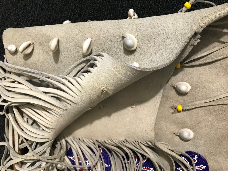 Cheyenne Woman's Regalia Leather & Cowrie Shell Dress for Pot-latch and ...