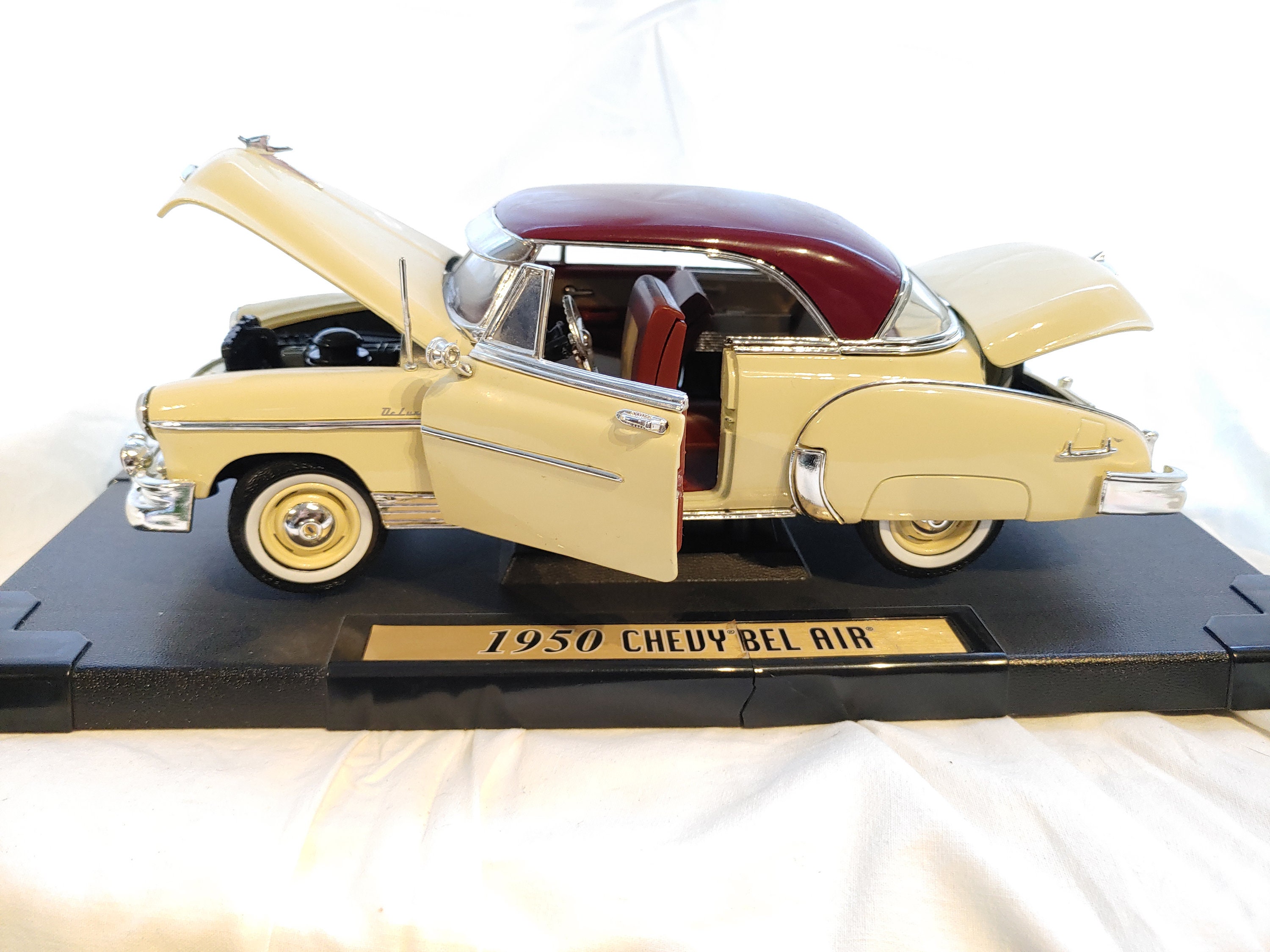 1950 Chevy Bel Air Metal Model Car, Signature Model Car, Metal