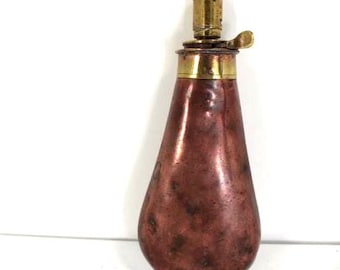Antique James Dixon & Sons Sheffield Embossed Brass Gunpowder