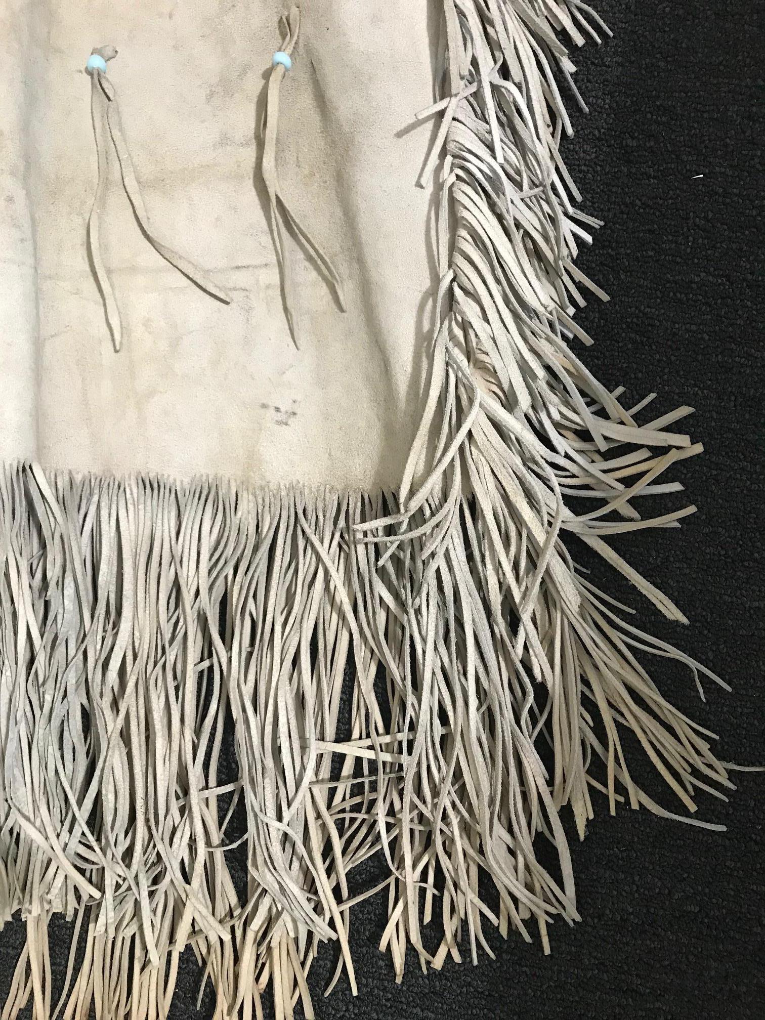 Cheyenne Woman's Regalia Leather & Cowrie Shell Dress for Pot-latch and ...