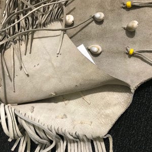 Cheyenne Woman's Regalia Leather & Cowrie Shell Dress for Pot-latch and ...