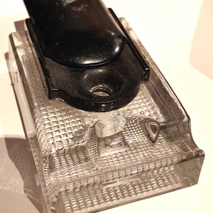 Inkwells - Antique 1920's Glass and Bakelite ink well.