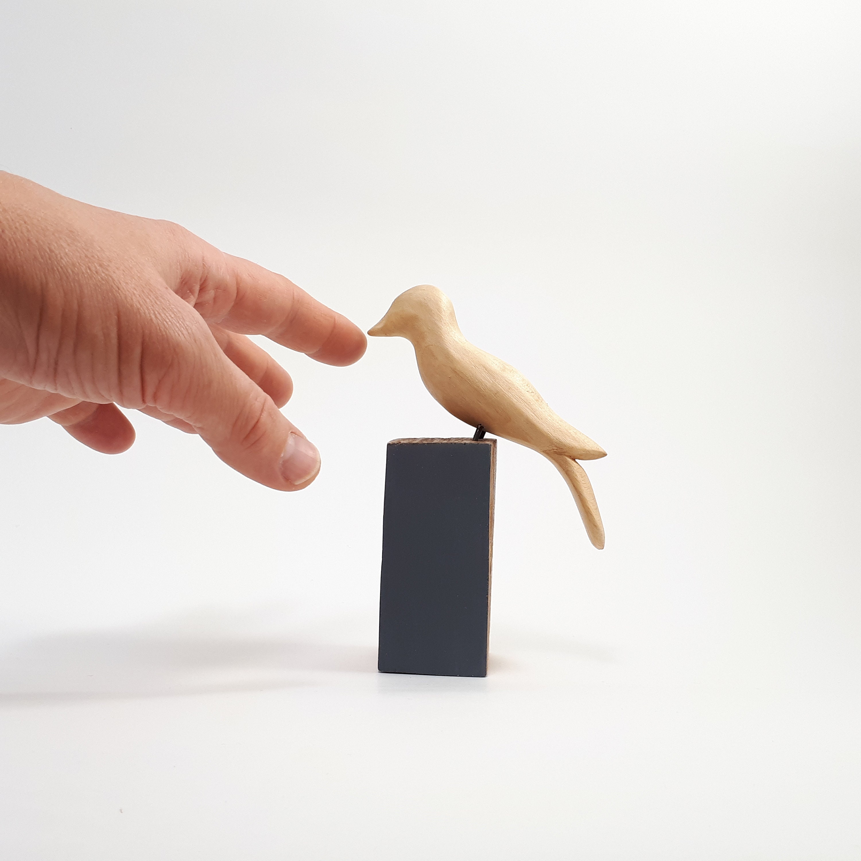 Bemalt Holz geschnitzt Vogel Holz handgefertigte Vogel | Etsy