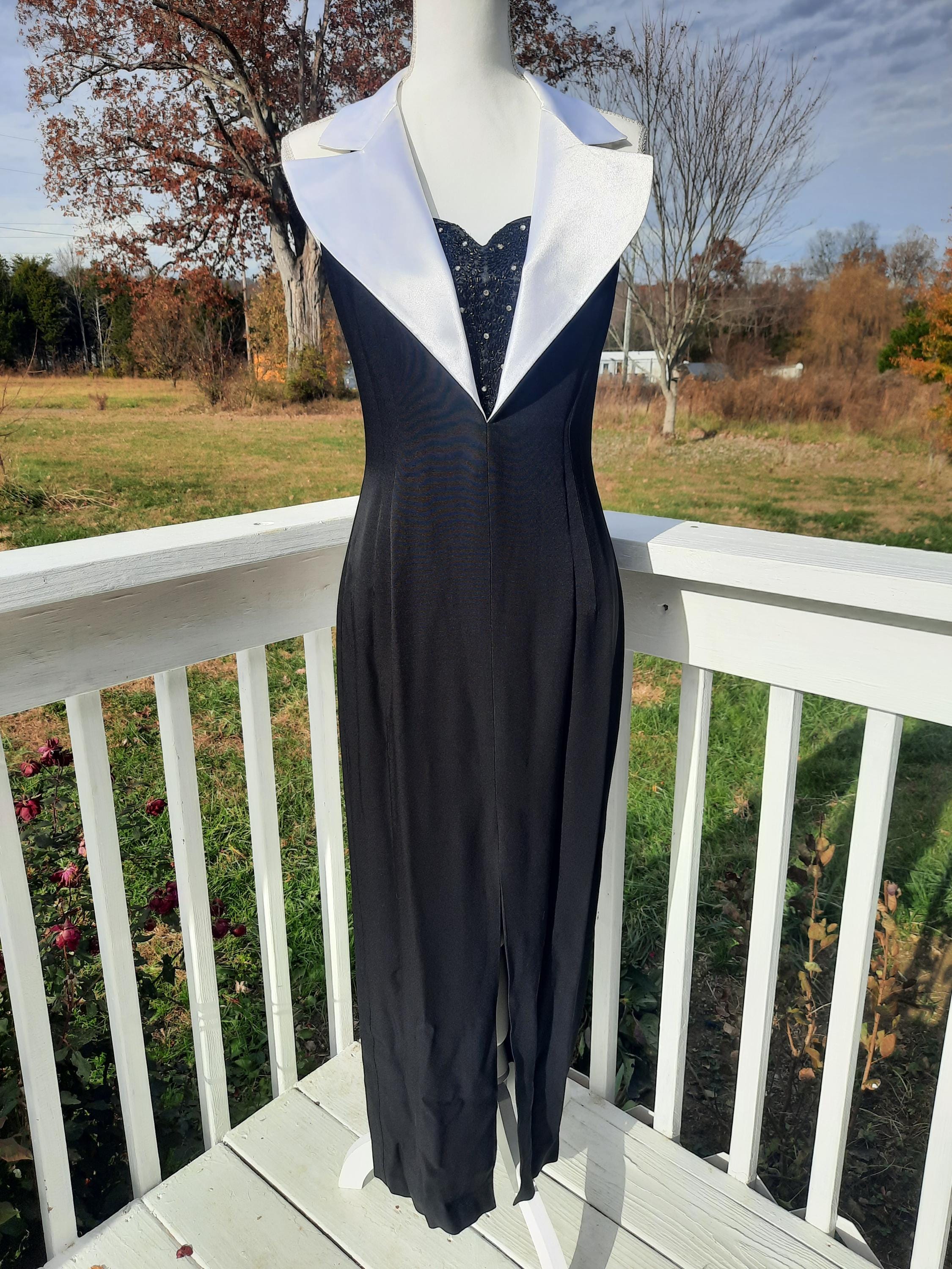 Halter Tuxedo Dress - Etsy Halter Tuxedo Dress - Etsy