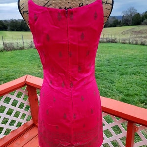 1990s y2k Casual Corner Annex vibrant pink summer dress image 3