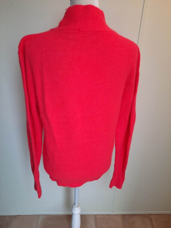 Red/Pink vintage 1990Christie&Jill Lambswool, ang… - image 3