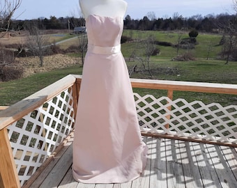 1990s-Y2K pastel light pink prom dress, wedding, homecoming, costume, cosplay