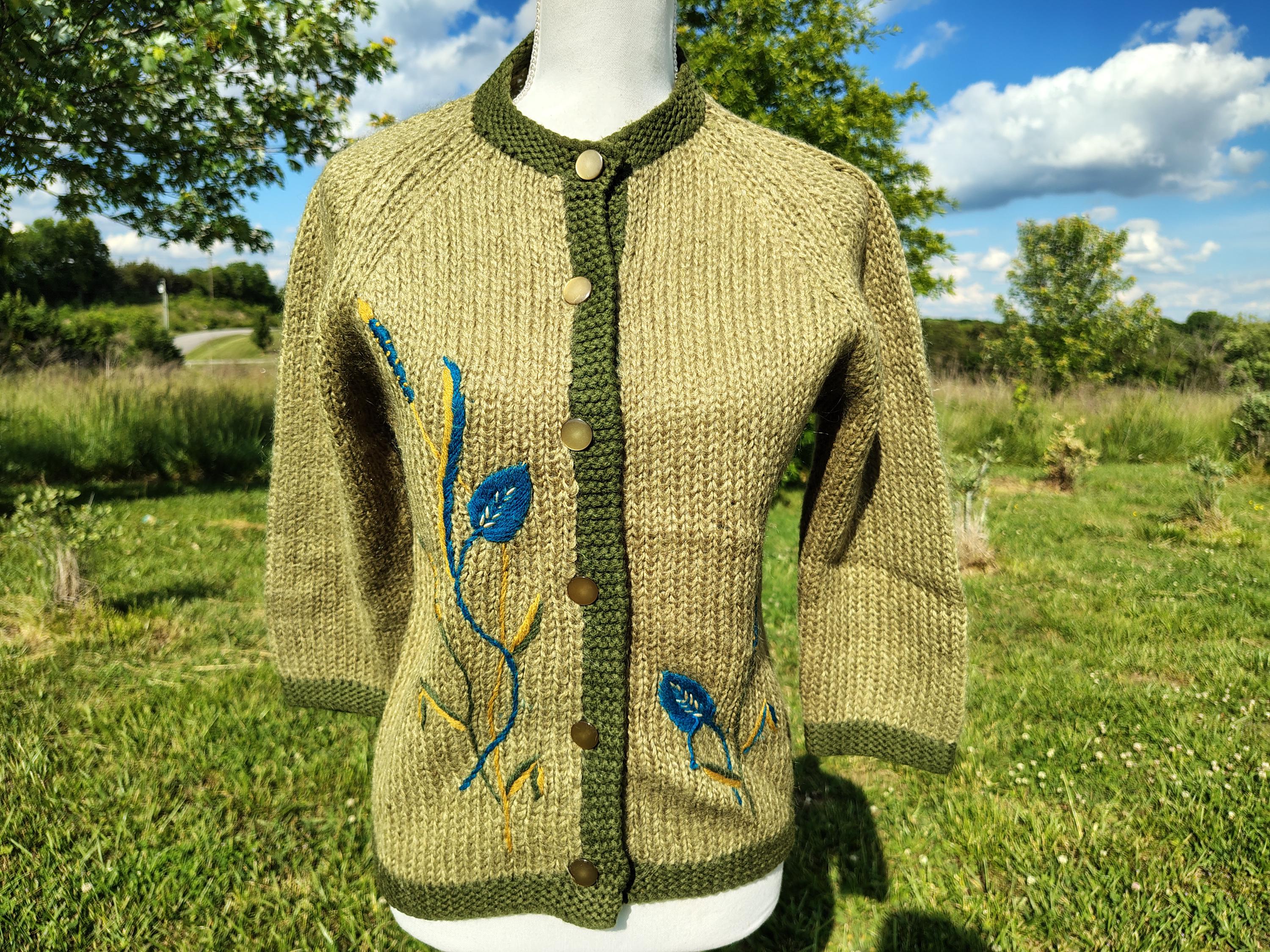 50s CAMPUS WOOL cardigan Vintage 50s 1950s Varsity Letterman 